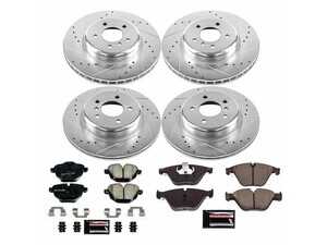 ES#3990159 - K6582 - Z23 Evolution Brake Kit - Front and Rear - Specifically designed as a "bolt-on" performance upgrade for daily drivers who want a bit more bite without sacrificing comfort. - Power Stop - BMW