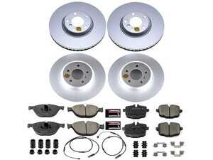 ES#4793950 - CRK6029 - PowerStop Z23 Evolution Geomet Coated Brake Kit - Geomet coated Z23 brake kit with sensors for 550i/650i. - Power Stop - BMW