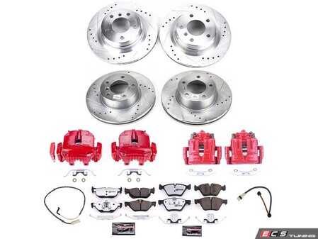 ES#4799514 - KC4103-26 - PowerStop Z26 Street Warrior Brake Kit - Direct-fit performance braking upgrade for the enthusiast-driven BMW 328i E9X. - Power Stop - BMW