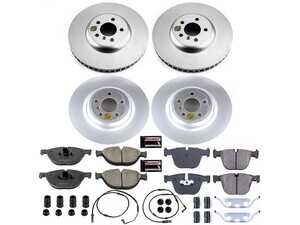 ES#4793945 - CRK6013 - PowerStop Z23 Evolution Geomet Coated Brake Kit - Geomet coated Z23 performance brake refresh with sensors for 750i. - Power Stop - BMW