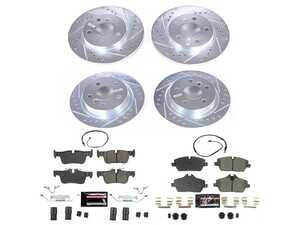 ES#4798192 - K8113 - owerStop Z23 Evolution Sport Brake Upgrade Kit - Z23 sport brake kit with drilled/slotted rotors for BMW i3. - Power Stop - BMW