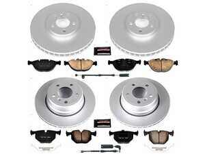 ES#3989027 - CRK5733 - Z23 Evolution Coated Brake Kit - Front and Rear - Engineered as a complete bolt-on upgrade, this kit eliminates the guesswork of mixing and matching components. - Power Stop - BMW