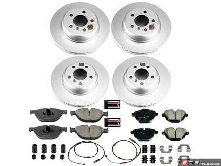 ES#4794351 - CRK7236 - PowerStop Z23 Evolution Geomet Coated Brake Kit - Complete Geomet Z23 brake refresh with sensors for F10 528i. - Power Stop - BMW