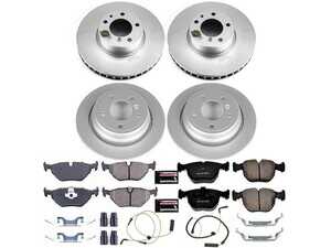 ES#4793589 - CRK509 - PowerStop Z23 Evolution Geomet Coated Brake Kit - Geomet coated Z23 brake refresh with sensors for 540i wagon. - Power Stop - BMW