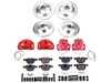 ES#4800048 - KC6059 - PowerStop Z23 Evolution Sport Brake Upgrade Kit - Complete Z23 performance brake upgrade with red calipers for 335xi. - Power Stop - BMW