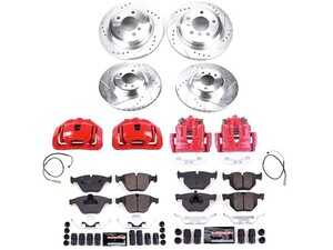 ES#4800048 - KC6059 - PowerStop Z23 Evolution Sport Brake Upgrade Kit - Complete Z23 performance brake upgrade with red calipers for 335xi. - Power Stop - BMW