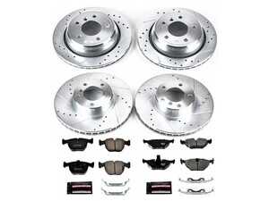 ES#3157905 - K945 - Z23 Evolution Sport Brake Kit - Front & Rear - The ideal solution for BMW owners who want to bridge the gap between stock performance and track-ready stopping power. - Power Stop - BMW