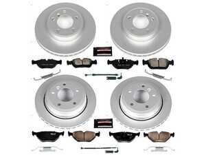 ES#3989344 - CRK874 - Z23 Evolution Coated Brake Kit - Front and Rear - Elevate your daily commute into a high-performance driving experience without sacrificing the comfort of a smooth ride. - Power Stop - BMW