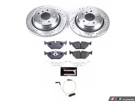 ES#4807109 - TDBK3125 - PowerStop TDBK3125 Track Day Rear Brake Kit - High-carbon rear rotors and metallic track pads for BMW E39 - Power Stop - BMW