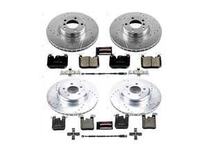 ES#3990361 - K7547 - Z23 Evolution Brake Kit - Front and Rear - Bridges the gap between standard replacement parts and high-end track setups. - Power Stop - BMW
