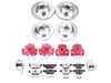 ES#4800058 - KC6074-26 - PowerStop Z26 Street Warrior Brake & Caliper Kit - Complete front and rear red caliper braking for 2011-2012 328xi - Power Stop - BMW
