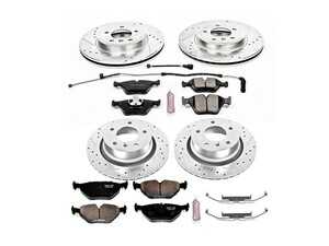 ES#3157901 - K935 - Z23 Evolution Sport Brake Kit - Front & Rear - Designed specifically to handle the increased heat of aggressive braking without the "fade" associated with stock parts. - Power Stop - BMW