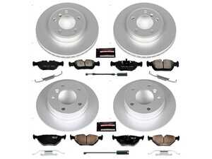 ES#3989341 - CRK870 - Z23 Evolution Coated Brake Kit - Front and Rear - Upgrade your daily driver's stopping power without compromising between comfort and performance. - Power Stop - BMW