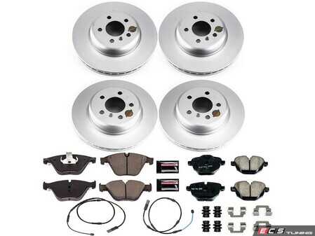 ES#4794143 - CRK6582 - PowerStop Z23 Evolution Geomet Coated Brake Kit - Complete Geomet Z23 brake refresh with sensors for 535i xDrive. - Power Stop - BMW