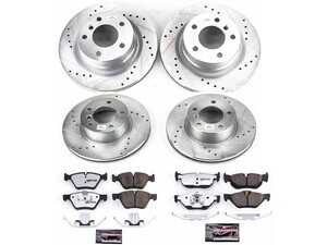 ES#3990002 - K5766-26 - Z26 Street Brake Kit - Front and Rear BMW 128i 2010-2008 - Aggressive carbon-fiber braking for your E88 1-Series - Power Stop - BMW
