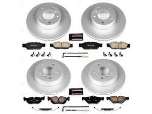 ES#3988895 - CRK4102 - Z23 Evolution Coated Brake Kit - Front and Rear - Upgrade your vehicle's braking confidence without sacrificing daily drivability. - Power Stop - BMW