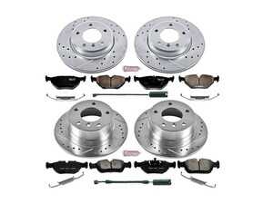 ES#3157876 - K870 - Z23 Evolution Sport Brake Kit - Front & Rear - Engineered to handle the heat of spirited driving without the typical fade associated with standard brake components. - Power Stop - BMW