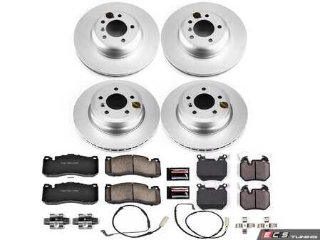 ES#4793799 - CRK5686 - PowerStop Z23 Evolution Geomet Coated Brake Kit - Complete Geomet Z23 performance brake refresh with sensors for 135i. - Power Stop - BMW
