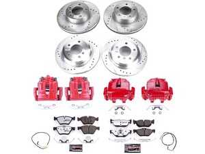 ES#4137329 - KC4102-26 - Z26 Street Warrior Brake Kit  - Includes Red Powder Coated Calipers - Power Stop - BMW
