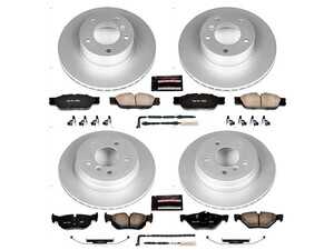 ES#3988896 - CRK4103 - Z23 Evolution Coated Brake Kit - Front and Rear - Designed for the daily driver who wants a significant boost in braking performance without sacrificing street drivability. - Power Stop - BMW