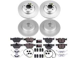 ES#3989039 - CRK5768 - Z23 Evolution Coated Brake Kit - Front & Rear - Eliminates the annoying dust and noise associated with factory brakes. - Power Stop - BMW