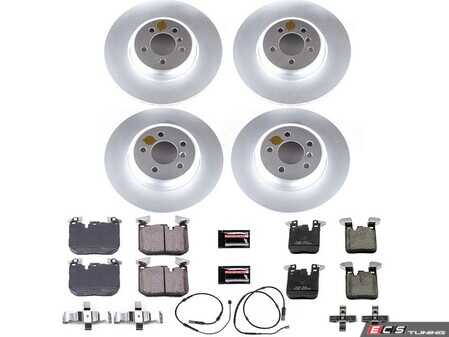 ES#4794429 - CRK7436 - PowerStop Z23 Evolution Geomet Coated Brake Kit - Complete Geomet Z23 brake refresh with sensors for F3x performance. - Power Stop - BMW