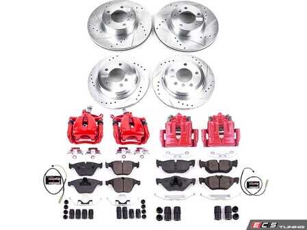 ES#4800057 - KC6074 - PowerStop Z23 Evolution Sport Brake Upgrade Kit - Performance Z23 brake upgrade with red calipers for LCI xDrive. - Power Stop - BMW
