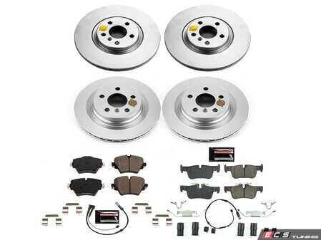 ES#4794575 - CRK7916 - PowerStop Z23 Evolution Geomet Coated Brake Kit - Geomet coated Z23 brake kit with sensors for X1/X2. - Power Stop - BMW