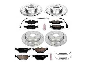 ES#3157099 - K499 - Z23 Evolution Sport Brake Kit - Front & Rear - Engineered as a "1-Click" solution, this kit eliminates the guesswork of matching pads and rotors. - Power Stop - BMW