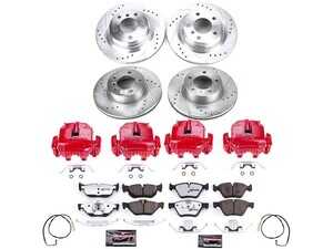 ES#4799520 - KC4106-26 - PowerStop Z26 Street Warrior Brake Kit - Direct-fit performance braking upgrade for the enthusiast-driven BMW 328i E9X. - Power Stop - BMW