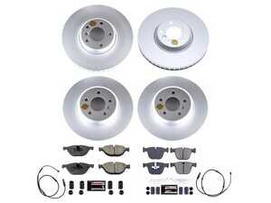 ES#4794945 - CRK8849 - PowerStop Z23 Evolution Geomet Coated Brake Kit - Geomet coated Z23 brake kit with sensors for F01/F02 740i. - Power Stop - BMW