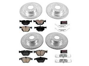 ES#3157476 - K6059 - Z23 Evolution Sport Brake Upgrade Kit - Front & Rear - This Z23 kit is the ideal solution for drivers looking to move beyond the limitations of standard factory brakes. - Power Stop - BMW