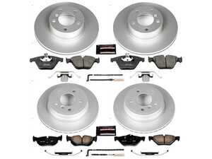 ES#3988898 - CRK4105 - Z23 Evolution Coated Brake Kit - Front and Rear  - Designed as a "bolt-on" upgrade, meaning you don't need to be a professional mechanic to give your vehicle a serious boost in stopping power. - Power Stop - BMW