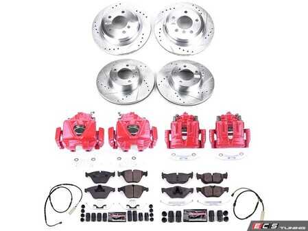 ES#4800322 - KC7024 - PowerStop Z23 Evolution Sport Brake Upgrade Kit - Z23 performance brake kit with red calipers for sDrive RWD. - Power Stop - BMW