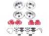 ES#4799522 - KC4107-26 - PowerStop Z26 Street Warrior Brake & Caliper Kit - Complete front and rear red caliper braking for 328i RWD. - Power Stop - BMW