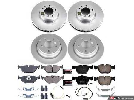 ES#4793580 - CRK505 - PowerStop Z23 Evolution Geomet Coated Brake Kit - Complete Geomet Z23 performance brake refresh for early E39 540i. - Power Stop - BMW