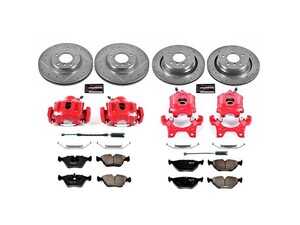 ES#4799537 - KC4229 - PowerStop Z23 Evolution Sport Brake Upgrade Kit - Complete Z23 performance brake upgrade with red calipers for E36 M3. - Power Stop - BMW