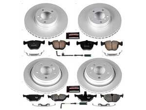 ES#3989365 - CRK945 - Z23 Evolution Coated Brake Kit - Front and Rear - Provides a significant boost in stopping power without the annoying squeal or heavy dust clouds associated with traditional high-performance brakes. - Power Stop - BMW