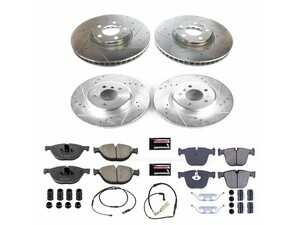 ES#3990146 - K6421 - Z23 Evolution Brake Kit - Front and Rear - The ultimate solution for daily drivers who want a significant boost in stopping power without the noise and dust of a dedicated track pad. - Power Stop - BMW