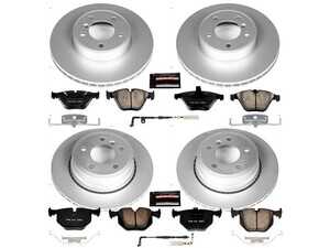 ES#3989003 - CRK5439 - Z23 Evolution Coated Brake Kit - Front and Rear - If youve noticed your daily commute feels a bit "mushy" or your wheels are constantly coated in dark grime, its time for an intervention. - Power Stop - BMW
