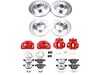 ES#4800045 - KC6057-26 - PowerStop Z26 Street Warrior Brake & Caliper Kit - Complete front and rear red caliper braking for 335i RWD - Power Stop - BMW