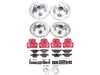 ES#4800051 - KC6072 - PowerStop Z23 Evolution Sport Brake Upgrade Kit - Complete Z23 brake upgrade with red calipers for E90 RWD. - Power Stop - BMW
