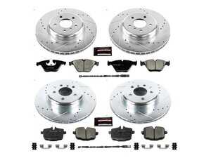 ES#3990369 - K7552 - PowerStop K7552 Z23 Evolution Sport Brake Kit - Zinc-plated drilled and slotted Z23 performance brake kit with sensors. - Power Stop - BMW
