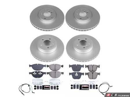 ES#4794957 - CRK8884 - PowerStop Z23 Evolution Geomet Coated Brake Kit - Geomet coated performance brake kit with sensors for X6 50i. - Power Stop - BMW