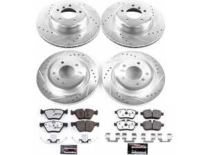 ES#3990143 - K6417-26 - Z26 Street Brake Kit  - Complete front and rear carbon-fiber performance braking for your Z4. - Power Stop - BMW