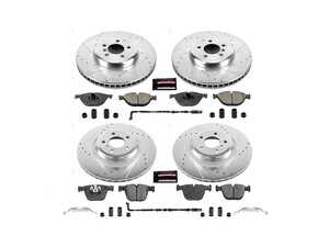 ES#3990037 - K6013 - Z23 Evolution Brake Kit - Front and Rear BMW 750i 2010-2009 750Li 2010-2009 - For drivers who want the confidence of shorter stopping distances and a more responsive pedal feel without sacrificing the comfort of a smooth, quiet ride. - Power Stop - BMW