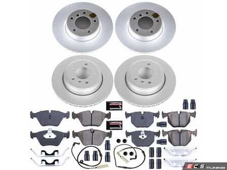 ES#4793814 - CRK5764 - PowerStop Z23 Evolution Geomet Coated Brake Kit - Complete Geomet Z23 performance brake refresh with sensors for 525i - Power Stop - BMW