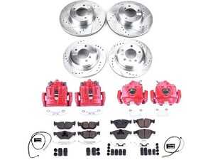 ES#4800324 - KC7025 - PowerStop Z23 Evolution Sport Brake Upgrade Kit - Complete Z23 brake upgrade with red calipers for E84 X1. - Power Stop - BMW