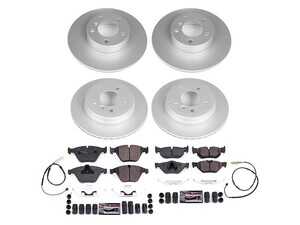 ES#4794955 - CRK8882 - PowerStop Z23 Evolution Geomet Coated Brake Kit - Geomet coated Z23 brake kit with sensors for 328i RWD. - Power Stop - BMW