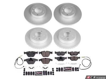 ES#4794955 - CRK8882 - PowerStop Z23 Evolution Geomet Coated Brake Kit - Geomet coated Z23 brake kit with sensors for 328i RWD. - Power Stop - BMW